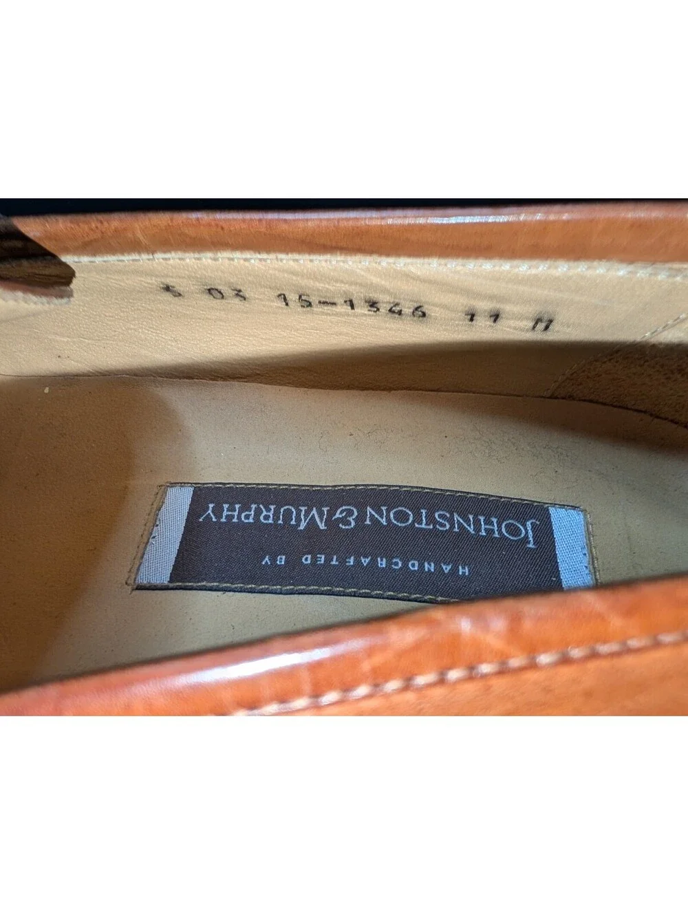 Johnston Murphy Brown Loafers Tassel Size 11 Leather